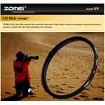 Ficha técnica e caractérísticas do produto Amyove Zomei Ultra Violeta-filtro Uv Lens Protector Para Slr Dslr Camera